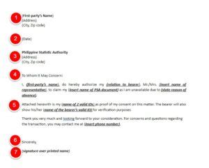 authorization letter bisaya|Authorization Letter Philippines (Free Editable Sample .